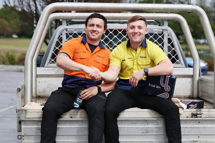 Zac and Beau London, founders of Frase Skin