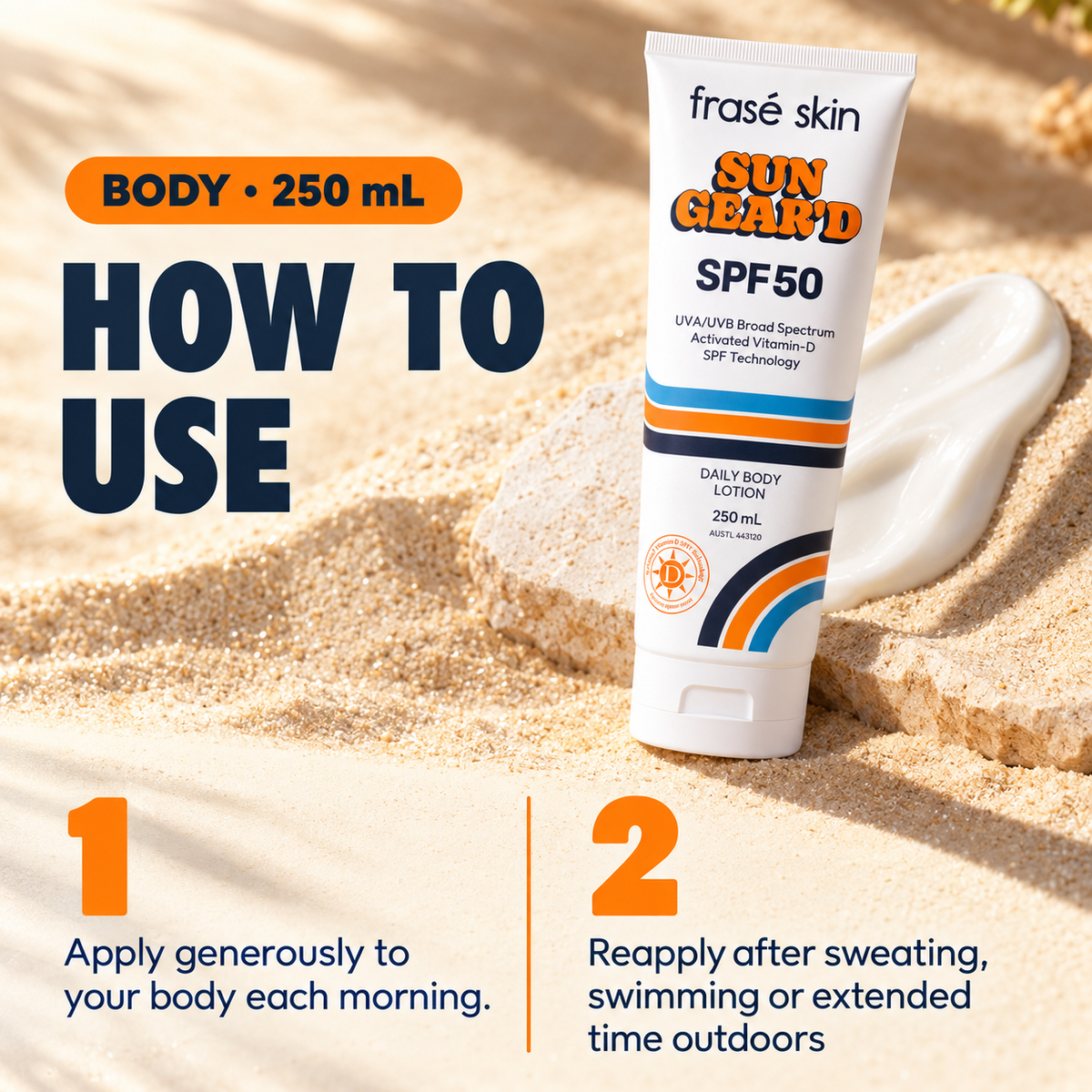 SPF50 250ml Daily Body Lotion